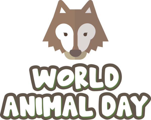 Transparent World Animal Day Cat Dog Cartoon for Animal Day for World Animal Day