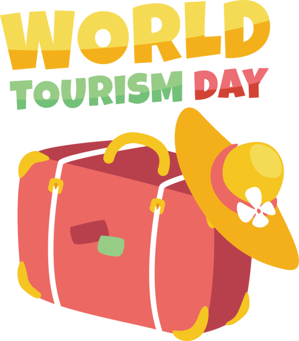 Transparent World Tourism Day Design Logo Cartoon for Tourism Day for World Tourism Day