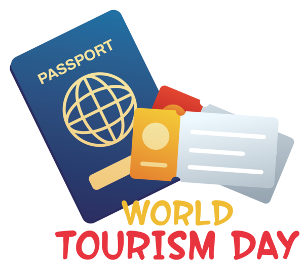 Transparent World Tourism Day Logo Design Text for Tourism Day for World Tourism Day