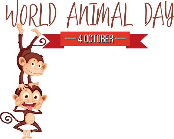 Transparent World Animal Day Cartoon Humor Circus for Animal Day for World Animal Day
