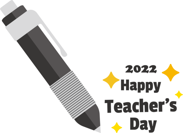 Transparent World Teacher's Day Office supplies Design Pen for Teachers' Days for World Teachers Day
