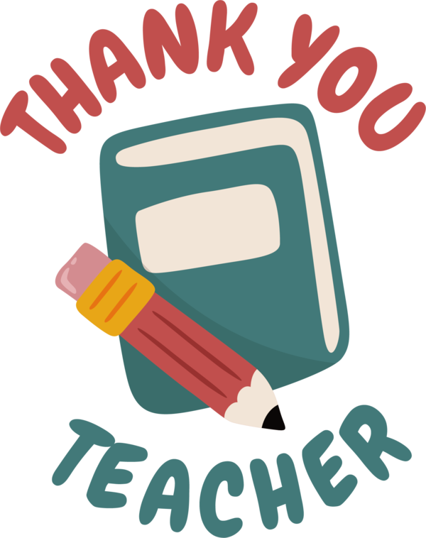 Transparent World Teacher's Day Logo Design Line for Thank You Teacher for World Teachers Day