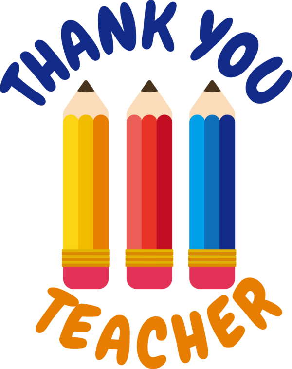 Transparent World Teacher's Day Logo Line Yellow for Thank You Teacher for World Teachers Day