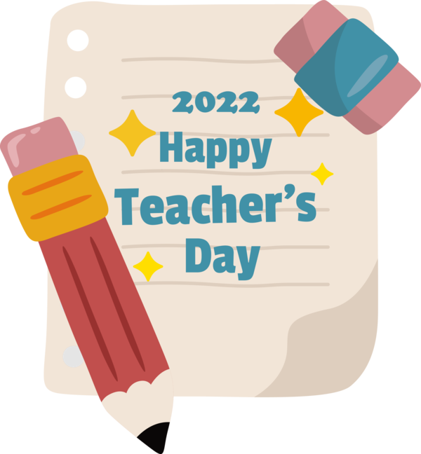 Transparent World Teacher's Day Design Logo Text for Teachers' Days for World Teachers Day