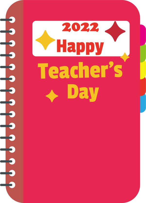 Transparent World Teacher's Day Notebook Paper Line for Teachers' Days for World Teachers Day