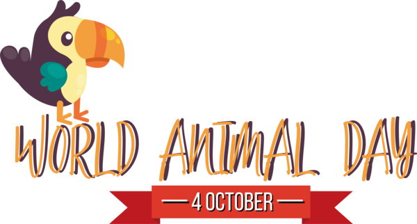 Transparent World Animal Day Logo Birds Design for Animal Day for World Animal Day