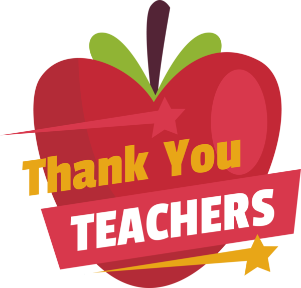 Transparent World Teacher's Day Logo Flower Design for Thank You Teacher for World Teachers Day