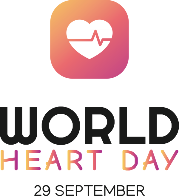 Transparent World Heart Day Logo Design World Heart Day for Heart Day for World Heart Day