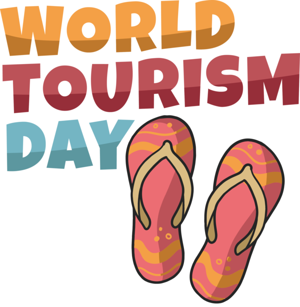 Transparent World Tourism Day Shoe Design Logo for Tourism Day for World Tourism Day