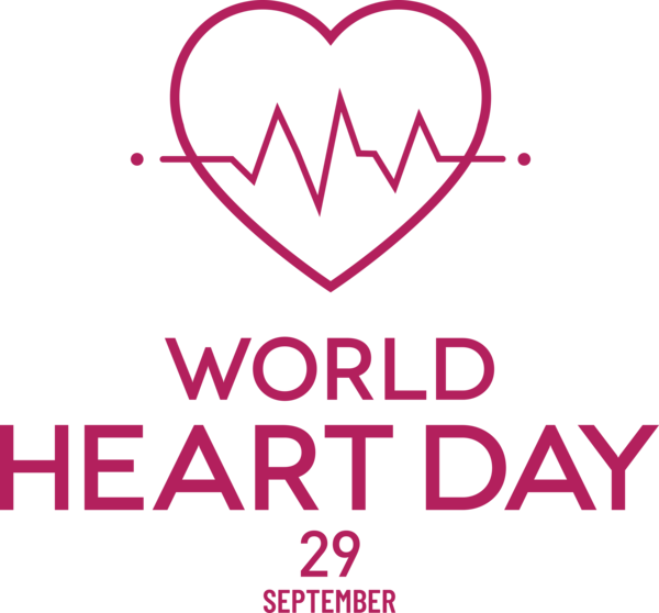 Transparent World Heart Day Logo Labor pain Meter for Heart Day for World Heart Day