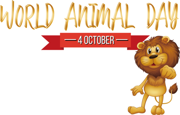 Transparent World Animal Day Lion Dog Drawing for Animal Day for World Animal Day