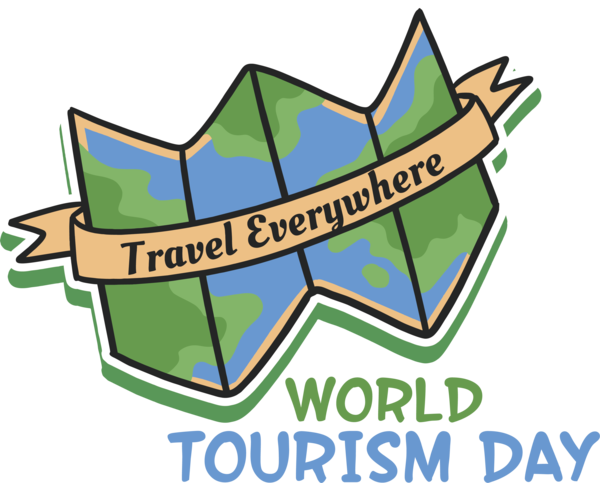 Transparent World Tourism Day Logo Plant Line for Tourism Day for World Tourism Day