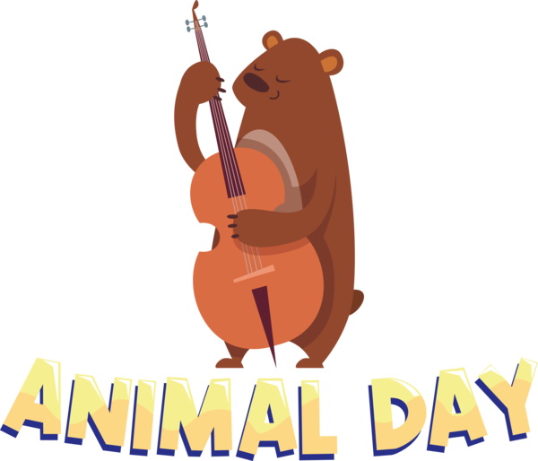 Transparent World Animal Day Vector Drawing Orchestra for Animal Day for World Animal Day