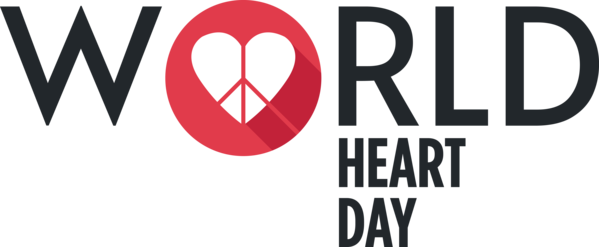Transparent World Heart Day Logo Font Text for Heart Day for World Heart Day