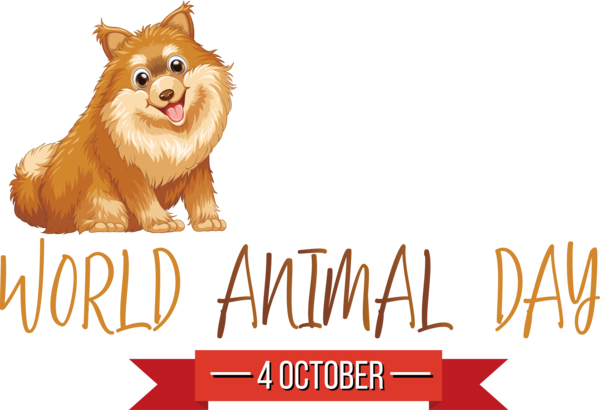 Transparent World Animal Day Dog Alphabet Design for Animal Day for World Animal Day