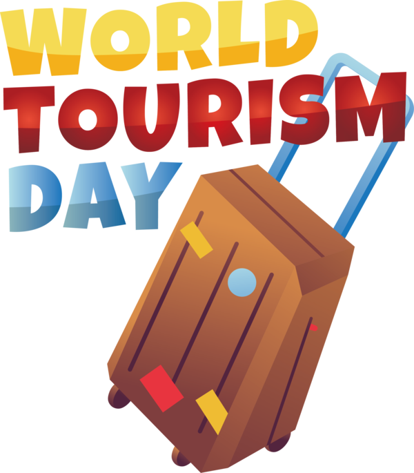 Transparent World Tourism Day Cartoon Design Yellow for Tourism Day for World Tourism Day