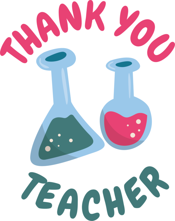 Transparent World Teacher's Day Design Logo Line for Thank You Teacher for World Teachers Day