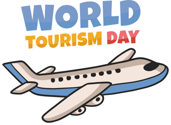 Transparent World Tourism Day Aircraft Airplane Air travel for Tourism Day for World Tourism Day