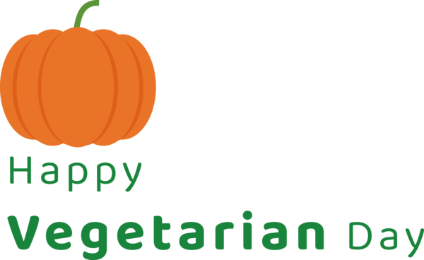 Transparent World Vegetarian Day Squash Winter squash Logo for Vegetarian Day for World Vegetarian Day