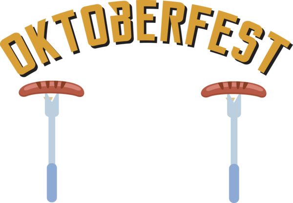 Transparent Oktoberfest Cartoon Design Line for Beer Festival Oktoberfest for Oktoberfest