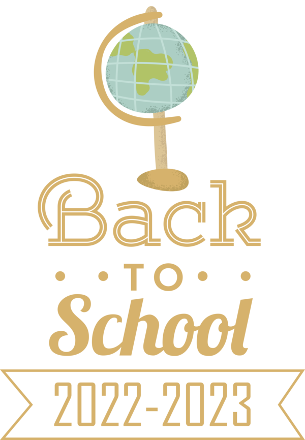 Transparent Back to School Ice Cream Logo Font for Back to School 2023 for Back To School