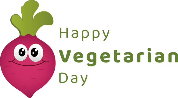 Transparent World Vegetarian Day Leaf Logo Happiness for Vegetarian Day for World Vegetarian Day