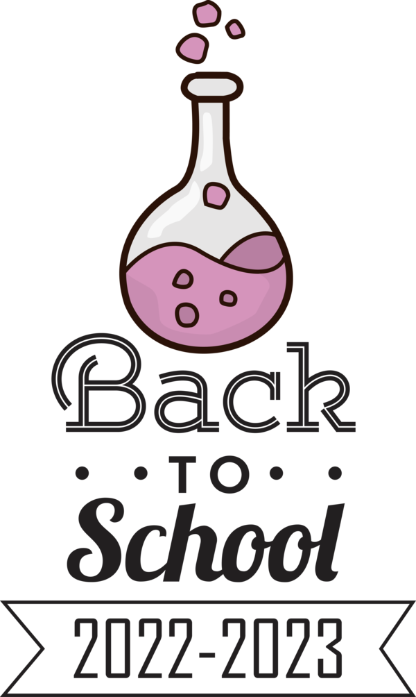 Transparent Back to School Design Logo Text for Back to School 2023 for Back To School