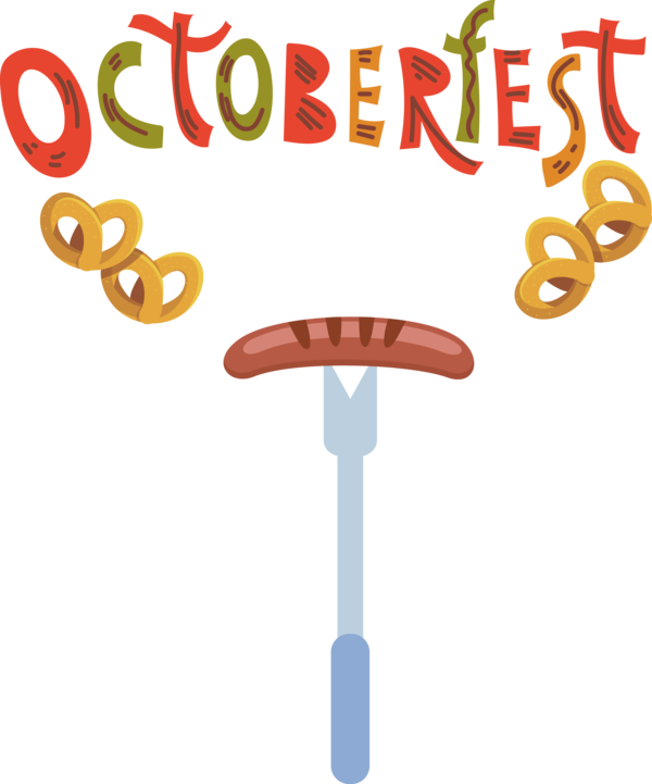 Transparent Oktoberfest Text Design Line for Beer Festival Oktoberfest for Oktoberfest