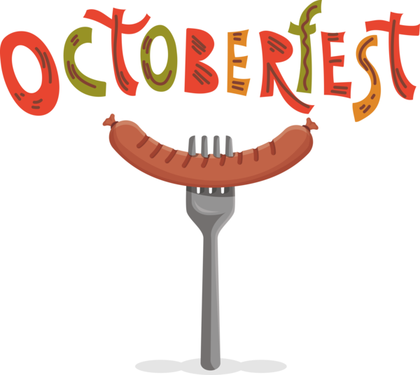 Transparent Oktoberfest Cartoon Design Text for Beer Festival Oktoberfest for Oktoberfest