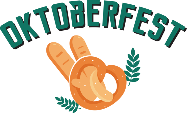 Transparent Oktoberfest Logo Cartoon Line for Beer Festival Oktoberfest for Oktoberfest