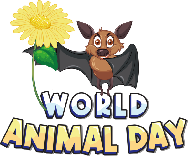 Transparent World Animal Day Dog Logo Cartoon for Animal Day for World Animal Day