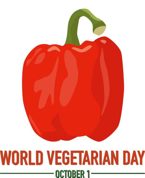 Transparent World Vegetarian Day Cayenne pepper Chili pepper Tabasco pepper for Vegetarian Day for World Vegetarian Day