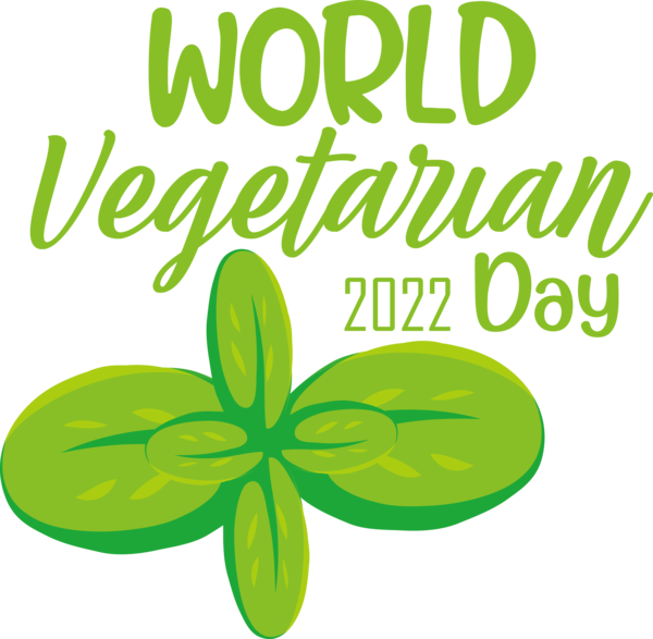 Transparent World Vegetarian Day Leaf Flower Symbol for Vegetarian Day for World Vegetarian Day