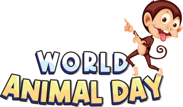 Transparent World Animal Day Human Cartoon Logo for Animal Day for World Animal Day