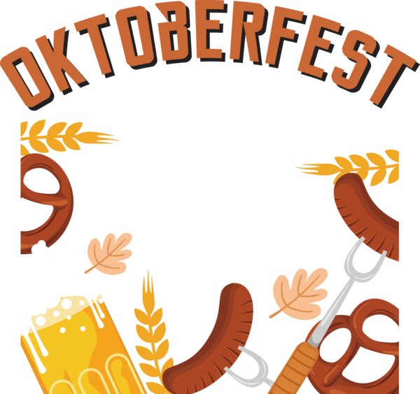 Transparent Oktoberfest Cartoon Drawing Flower for Beer Festival Oktoberfest for Oktoberfest