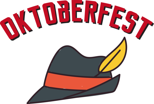 Transparent Oktoberfest Logo Headgear for Beer Festival Oktoberfest for Oktoberfest