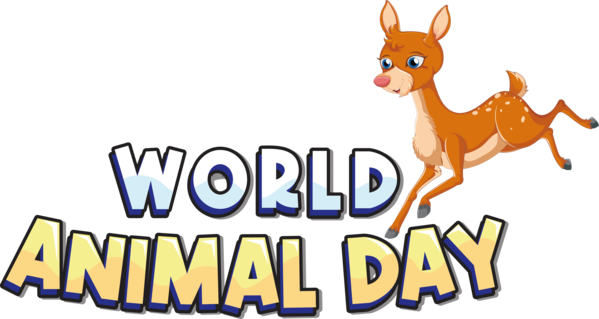 Transparent World Animal Day Deer Horse Dog for Animal Day for World Animal Day