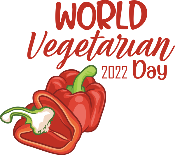 Transparent World Vegetarian Day Chili pepper Cayenne pepper Chili con carne for Vegetarian Day for World Vegetarian Day