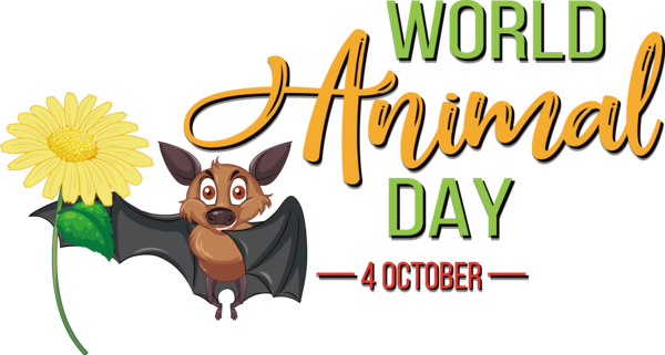 Transparent World Animal Day Logo Cartoon Text for Animal Day for World Animal Day