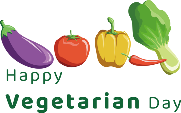 Transparent World Vegetarian Day Logo Leaf Drawing for Vegetarian Day for World Vegetarian Day