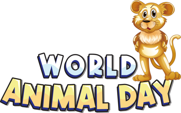 Transparent World Animal Day Human Logo Happiness for Animal Day for World Animal Day