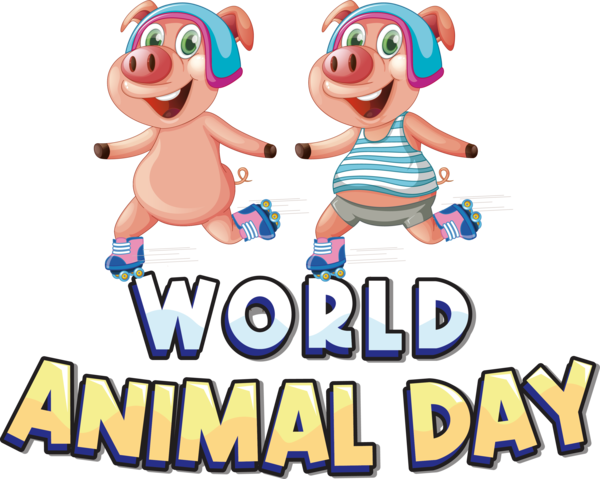 Transparent World Animal Day Human Cartoon Line for Animal Day for World Animal Day