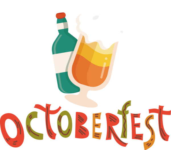 Transparent Oktoberfest Logo Line Text for Beer Festival Oktoberfest for Oktoberfest