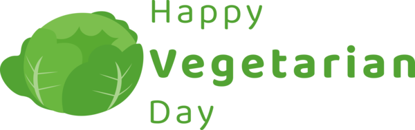 Transparent World Vegetarian Day Vegetable Logo Font for Vegetarian Day for World Vegetarian Day