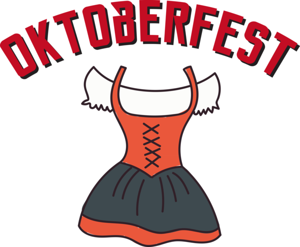 Transparent Oktoberfest Cartoon Logo Clothing for Beer Festival Oktoberfest for Oktoberfest