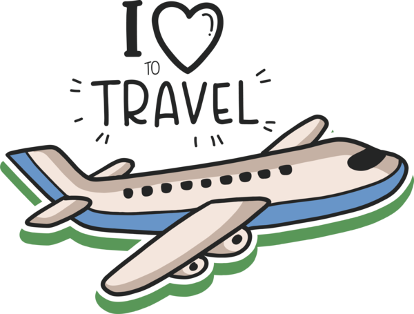 Transparent World Tourism Day Airplane Clip Art: Transportation Flight for Tourism Day for World Tourism Day