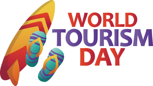 Transparent World Tourism Day Logo Font Design for Tourism Day for World Tourism Day