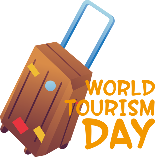 Transparent World Tourism Day Design Yellow Line for Tourism Day for World Tourism Day