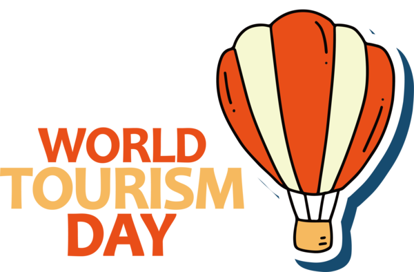 Transparent World Tourism Day Logo Hot air balloon Balloon for Tourism Day for World Tourism Day