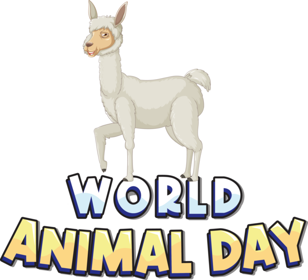 Transparent World Animal Day Goat  Horse for Animal Day for World Animal Day
